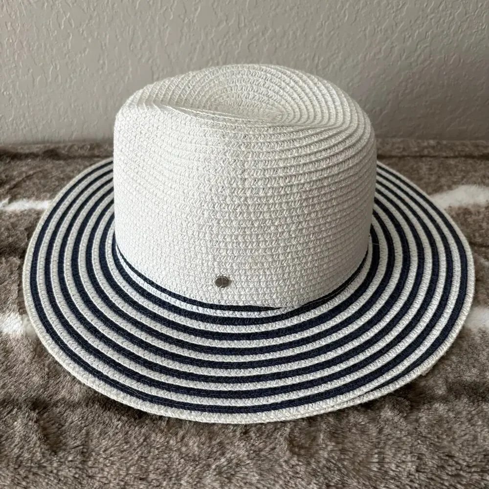 JONES NEW YORK Women's Sun Hat Sz OS Summer Cruise Ship Cabana Beachy Nautical